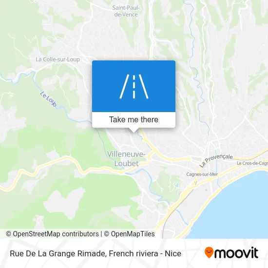 Rue De La Grange Rimade map