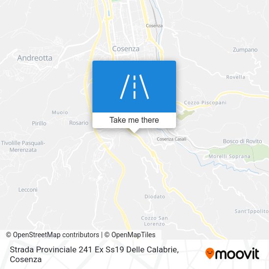 Strada Provinciale 241 Ex Ss19 Delle Calabrie map