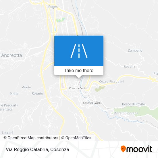 Via Reggio Calabria map