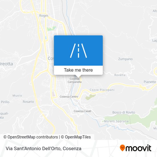 Via Sant'Antonio Dell'Orto map