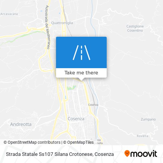 Strada Statale Ss107 Silana Crotonese map