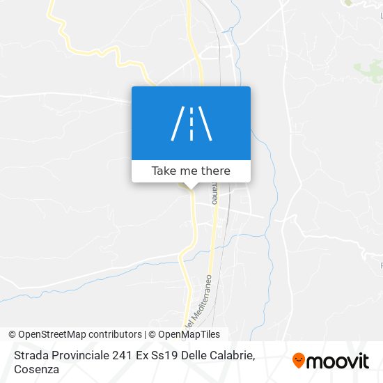 Strada Provinciale 241 Ex Ss19 Delle Calabrie map