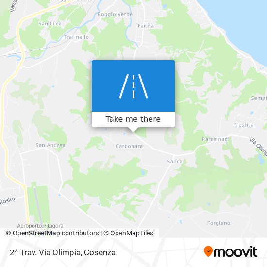 2^ Trav. Via Olimpia map