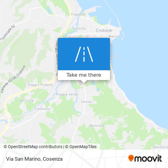 Via San Marino map