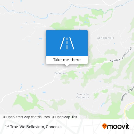 1^ Trav. Via Bellavista map