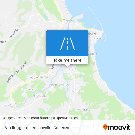 Via Ruggiero Leoncavallo map