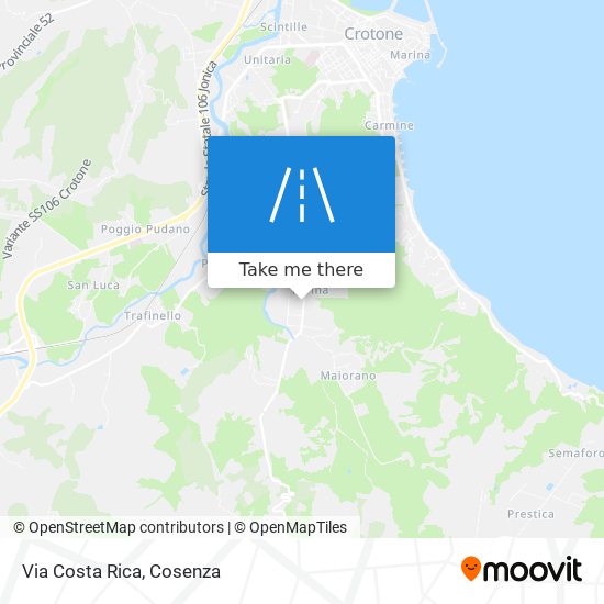 Via Costa Rica map