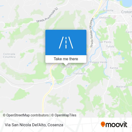 Via San Nicola Del'Alto map