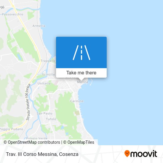 Trav. III Corso Messina map