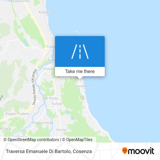 Traversa Emanuele Di Bartolo map