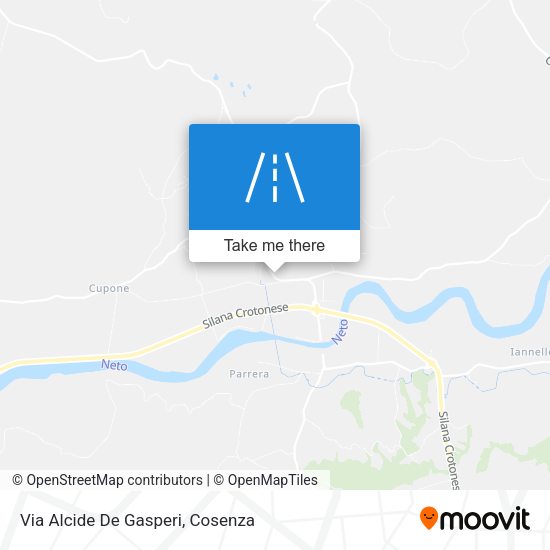 Via Alcide De Gasperi map