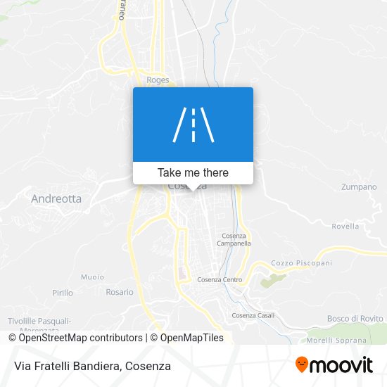 Via Fratelli Bandiera map