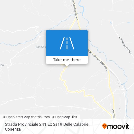 Strada Provinciale 241 Ex Ss19 Delle Calabrie map