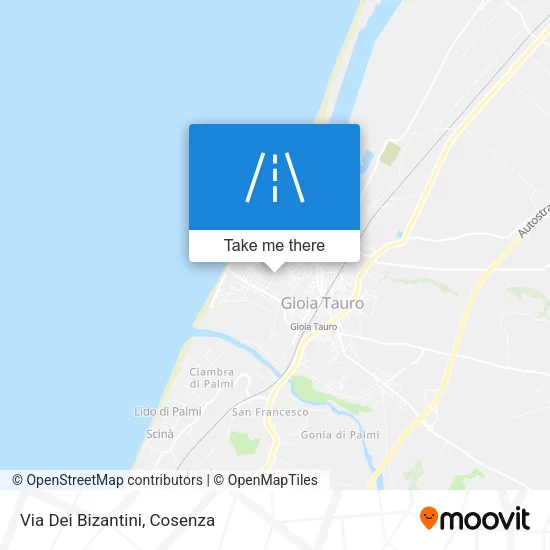 Via Dei Bizantini map