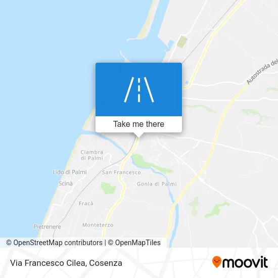 Via Francesco Cilea map