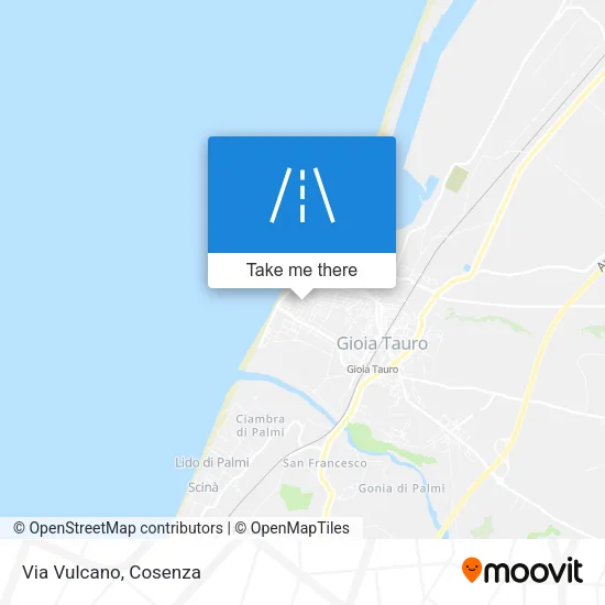 Via Vulcano map