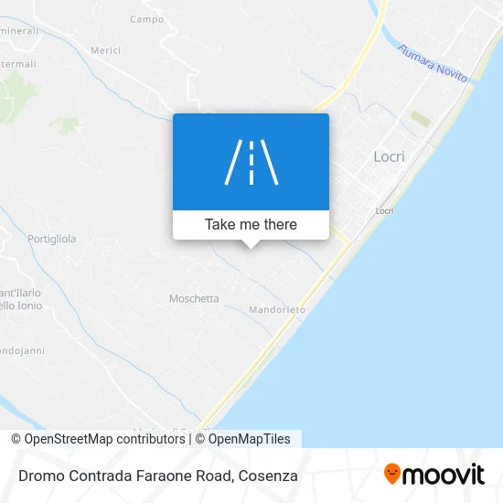 Dromo Contrada Faraone Road map