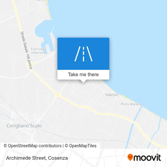 Archimede Street map