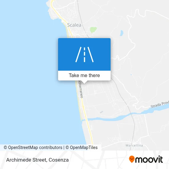 Archimede Street map