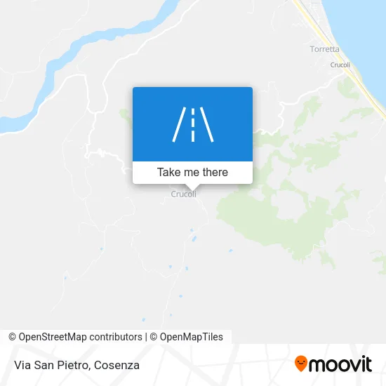 Via San Pietro map
