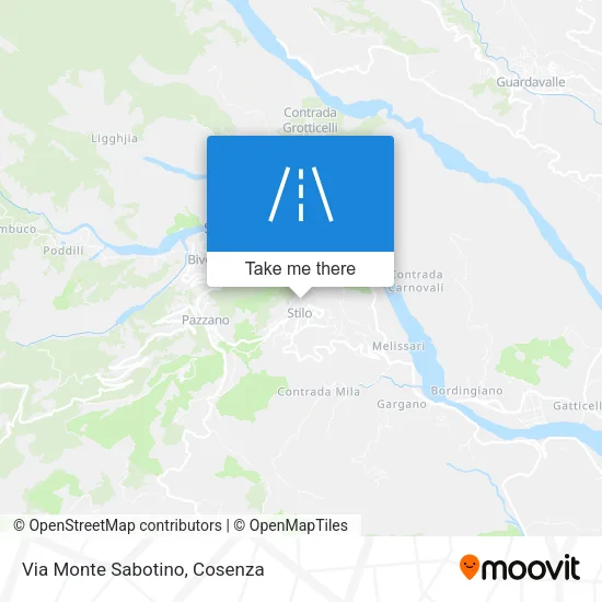 Via Monte Sabotino map