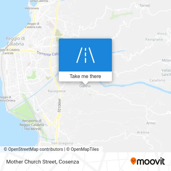 Mother Church Street map