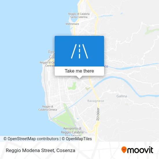 Reggio Modena Street map