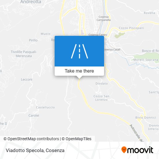 Viadotto Specola map