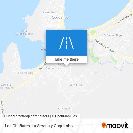 Mapa de Los Chañares
