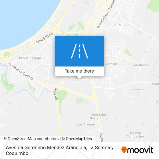 Mapa de Avenida Gerónimo Méndez Arancibia