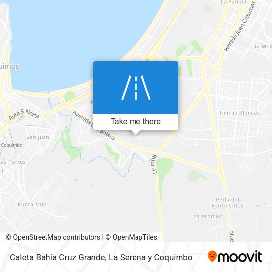 Caleta Bahía Cruz Grande map
