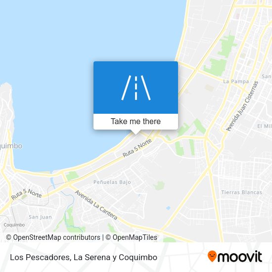 Los Pescadores map