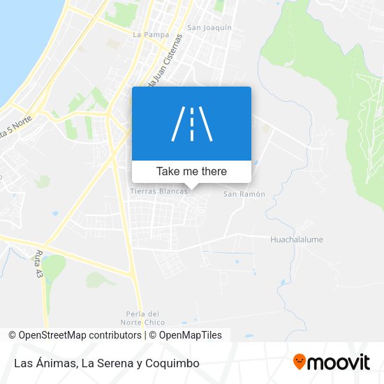 Las Ánimas map