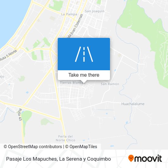 Pasaje Los Mapuches map