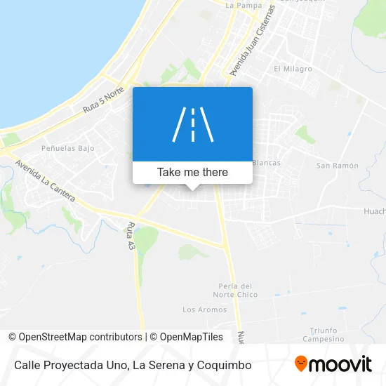 Calle Proyectada Uno map