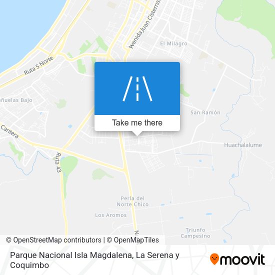 Mapa de Parque Nacional Isla Magdalena