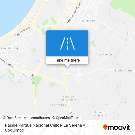 Mapa de Pasaje Parque Nacional Chiloé