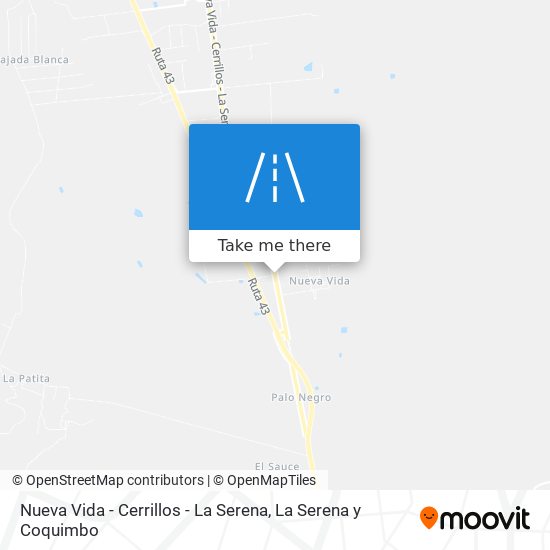 Mapa de Nueva Vida - Cerrillos - La Serena