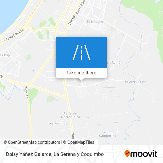 Daisy Yáñez Galarce map