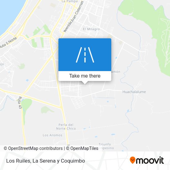 Mapa de Los Ruiles