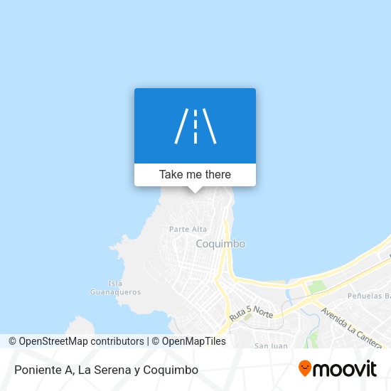 Poniente A map
