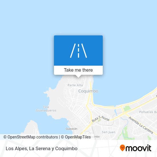 Los Alpes map
