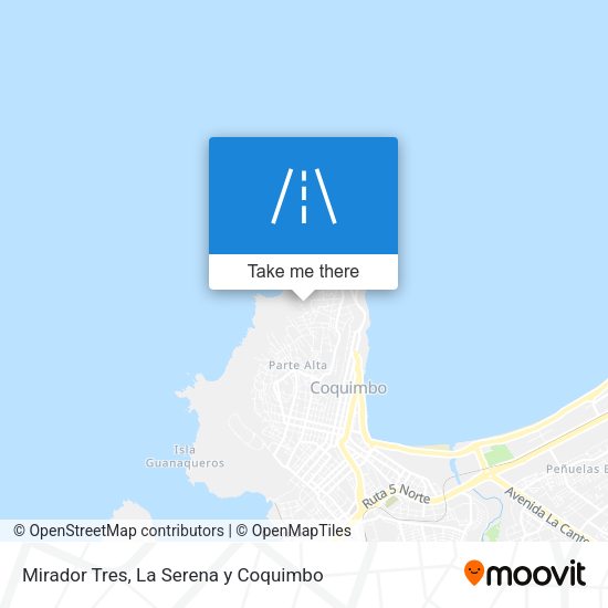Mirador Tres map