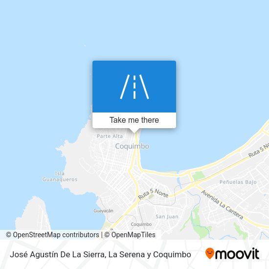 José Agustín De La Sierra map