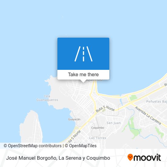 José Manuel Borgoño map