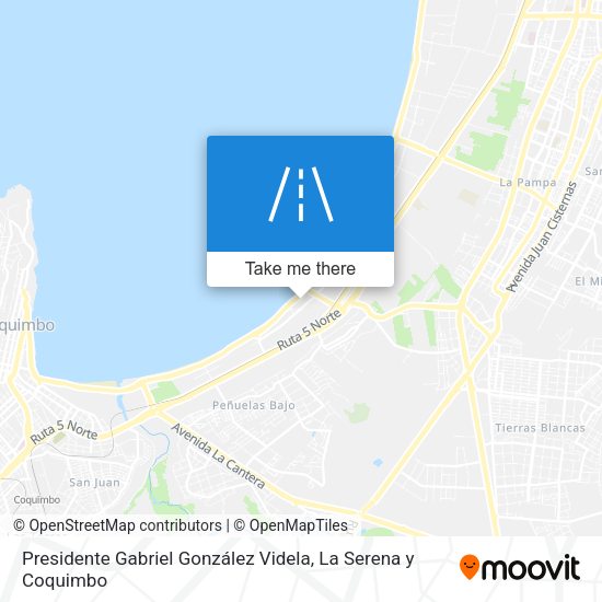 Presidente Gabriel González Videla map