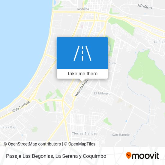 Mapa de Pasaje Las Begonias