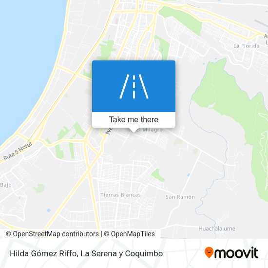 Hilda Gómez Riffo map