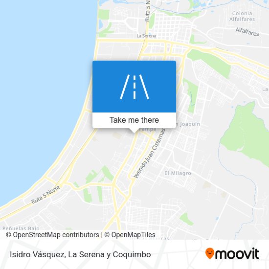 Isidro Vásquez map