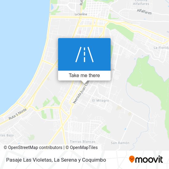Pasaje Las Violetas map